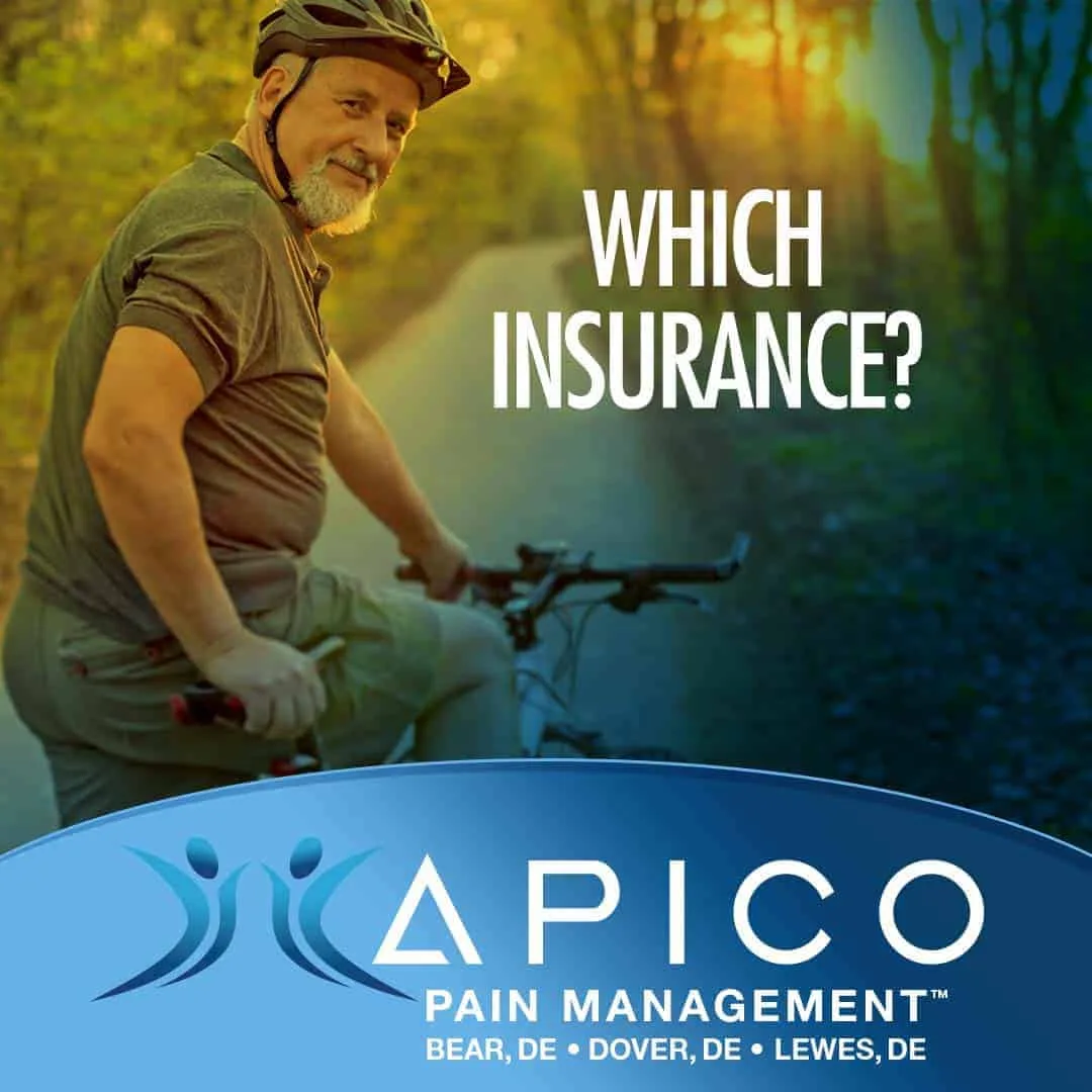 Picture of a man riding a bicycle smiling, because he's no longer suffering from chronic pain.