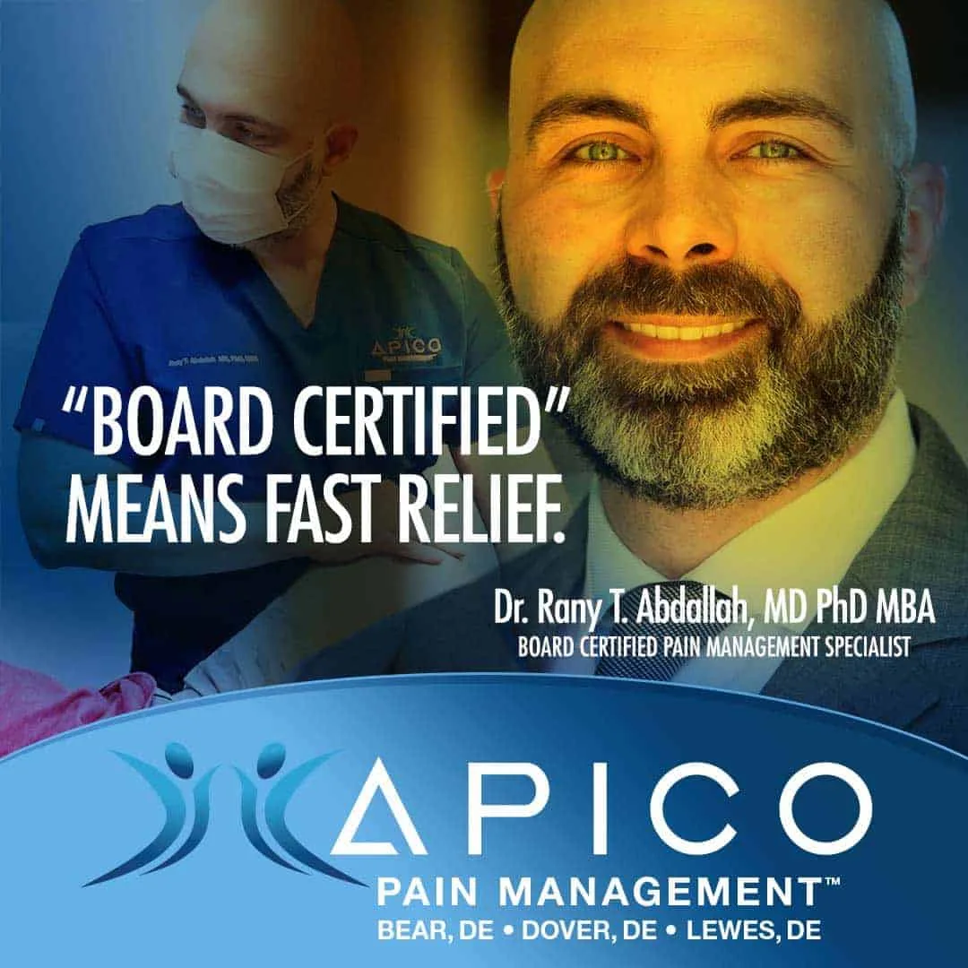 Photo of Dr. Abdallah, regarded as one of the best pain relief doctors in Delaware
